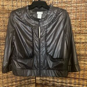Dark Grey/Brown Pleated Jacket